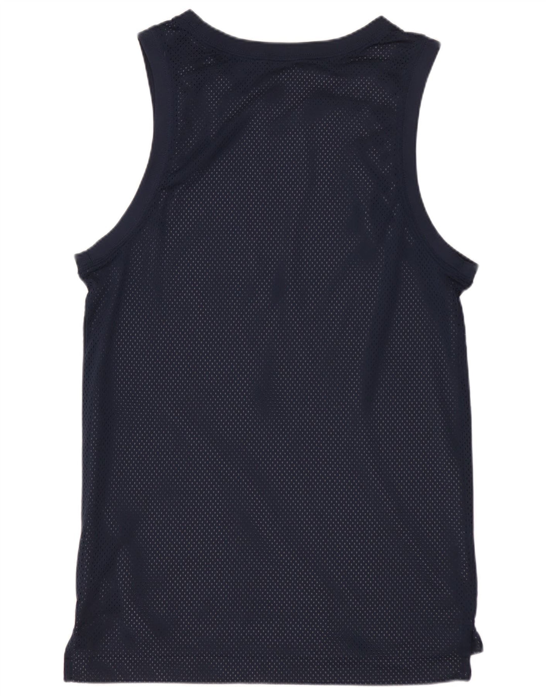 NIKE Masculino Graphic Vest Top Pequeno Poliéster Azul Marinho
