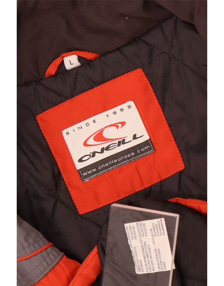 Jaqueta corta-vento masculina O'Neill UK 40 grande poliéster colorblock vermelho