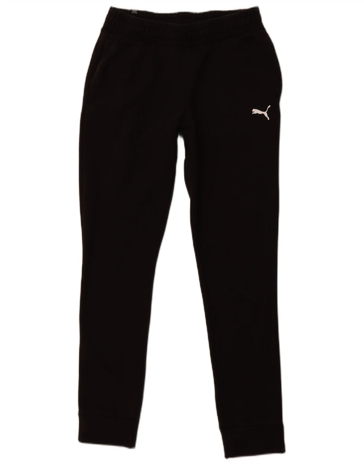 Calça de treino masculina PUMA pequena de algodão preto