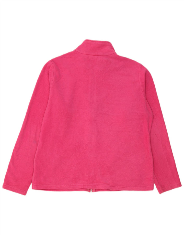Jaqueta de lã feminina Marks & Spencer Reino Unido 18 XL poliéster rosa