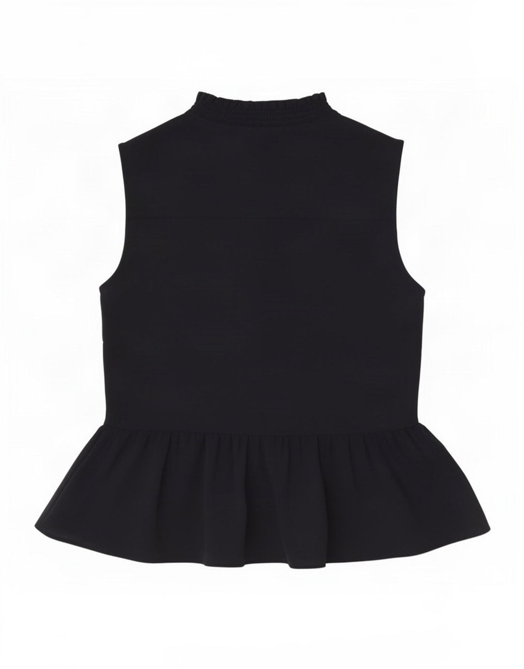 Blusa feminina sem mangas com gravata frontal Hobbs UK 8 poliéster azul marinho pequeno
