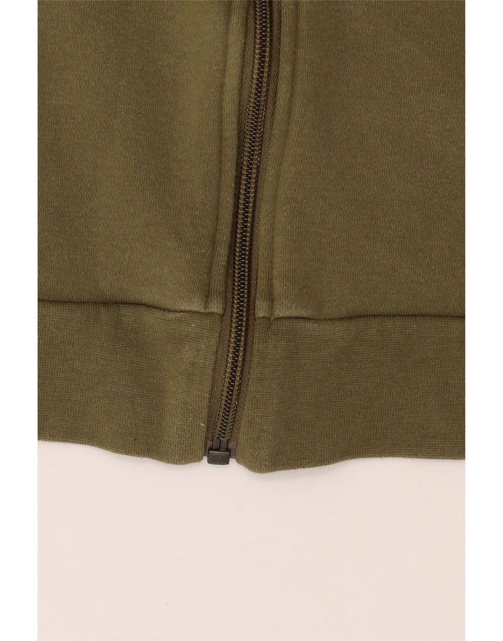 ADIDAS Mens Tracksuit Top Jacket XL Khaki Colourblock Algodão