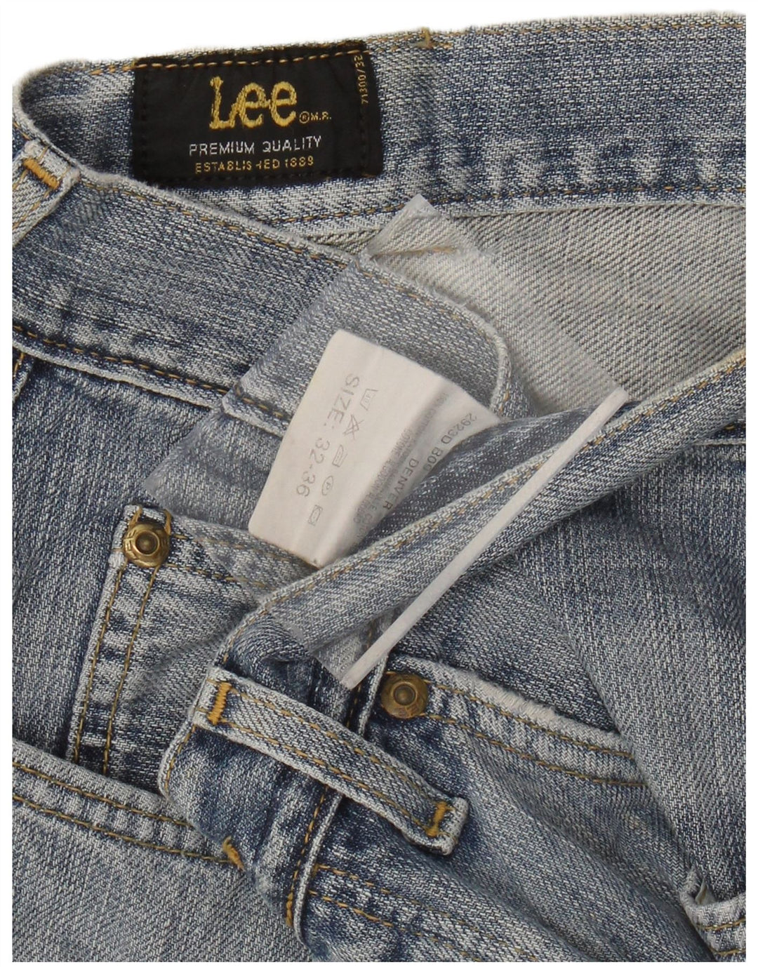 LEE Womens Denver Bootcut Jeans W32 L31 Azul Algodão