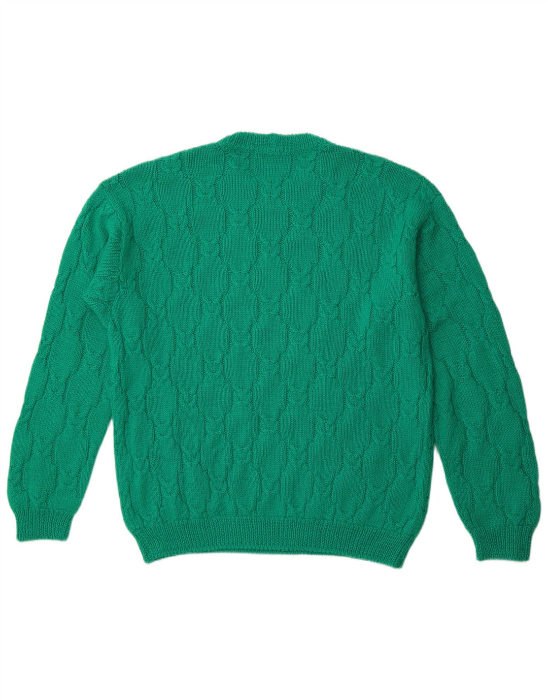 Suéter masculino VINTAGE com gola redonda XL verde