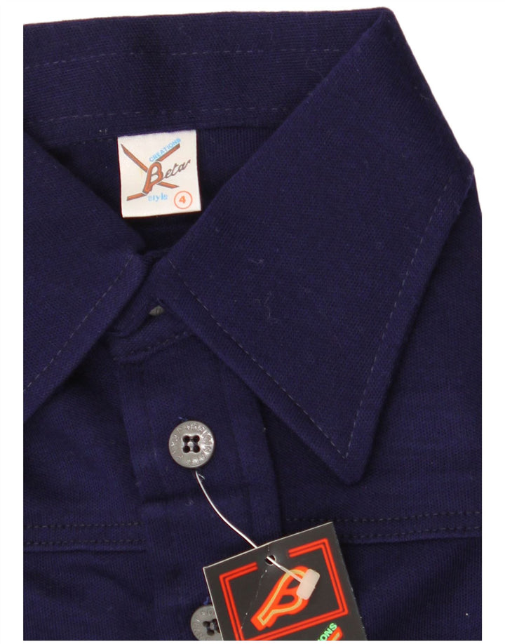 Pulôver feminino BETA US 4 pequeno azul marinho acrílico