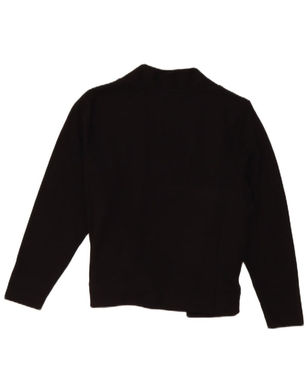 Suéter feminino Marks & Spencer Petite Open Cardigan Reino Unido 18 XL preto viscose