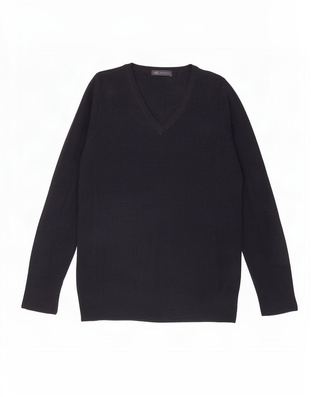 Suéter feminino Marks & Spencer com decote em V Reino Unido 16 grande azul marinho