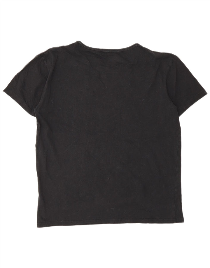 Camiseta feminina Paul Smith UK 14 algodão preto médio