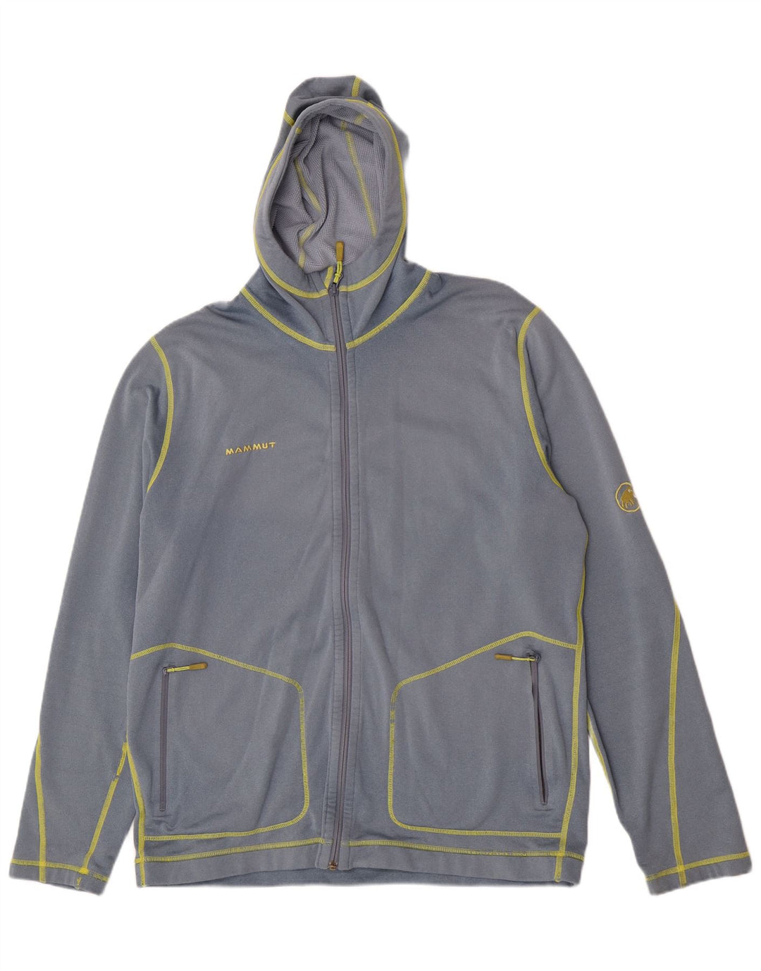 Mammut Mens Hooded Tracksuit Top Jacket XL Azul Poliéster