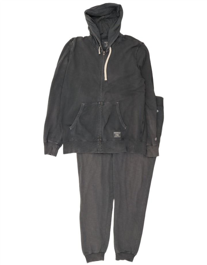 Fato de treino completo com capuz masculino Champion 2XL cinza