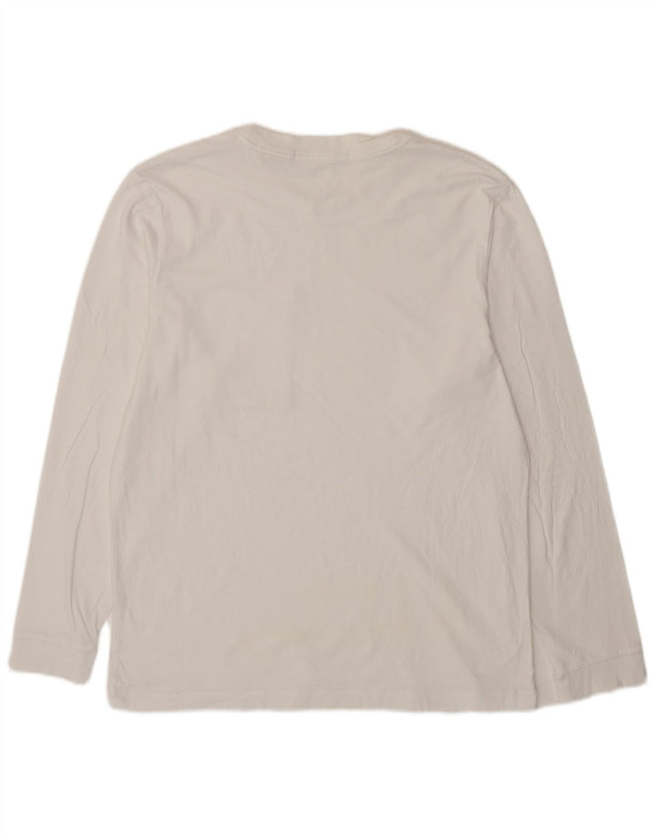 Calvin Klein Jeans Masculino Top Manga Longa Grande Branco