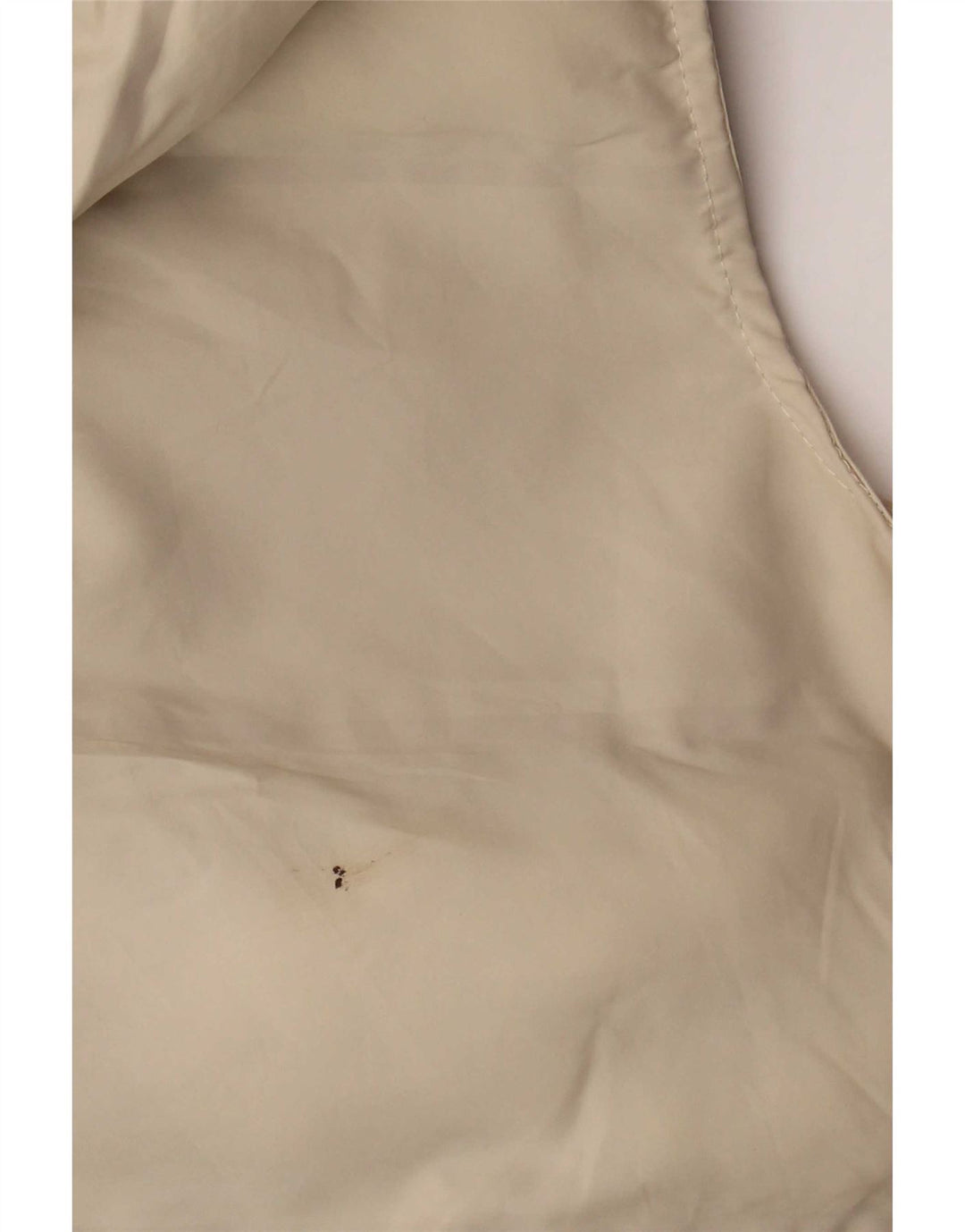 Zara Womens Longline com capuz acolchoado Gilet UK 14 poliéster bege médio