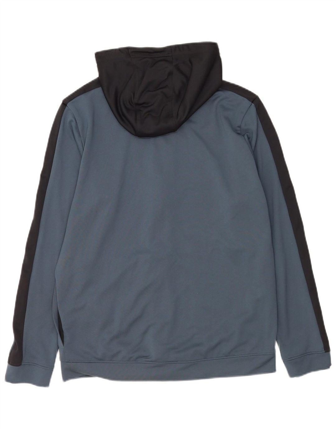 Suéter masculino Under Armour com capuz e zíper médio azul marinho poliéster colorblock