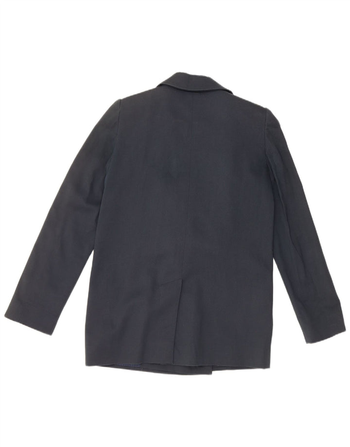 Jaqueta Blazer Feminina Red Valentino com 1 Botão Reino Unido 12 Algodão Azul Marinho Médio