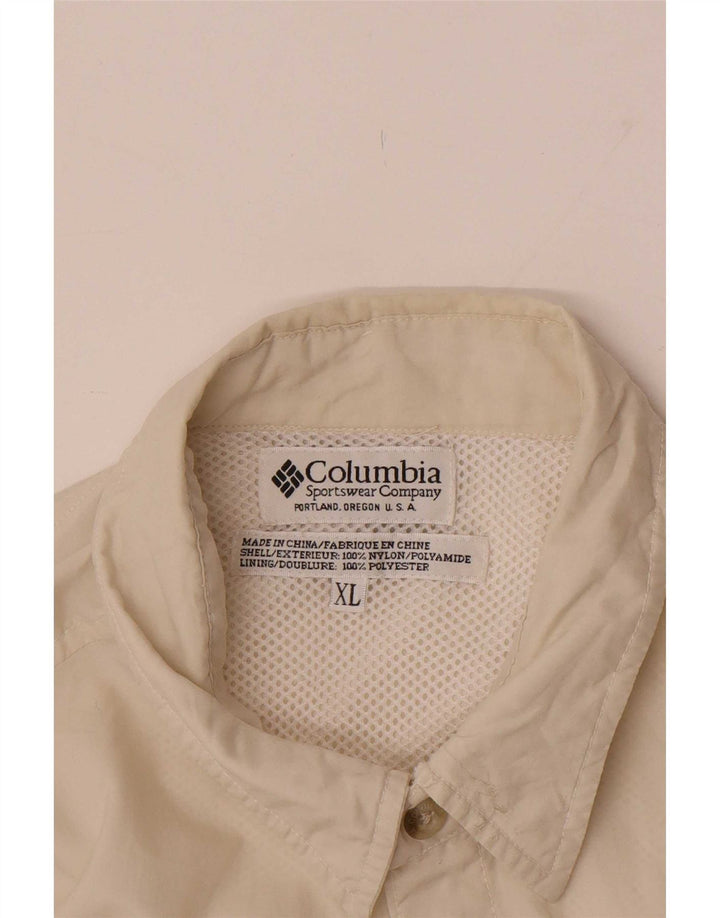 Camisa Columbia Masculina XL Poliéster Branco