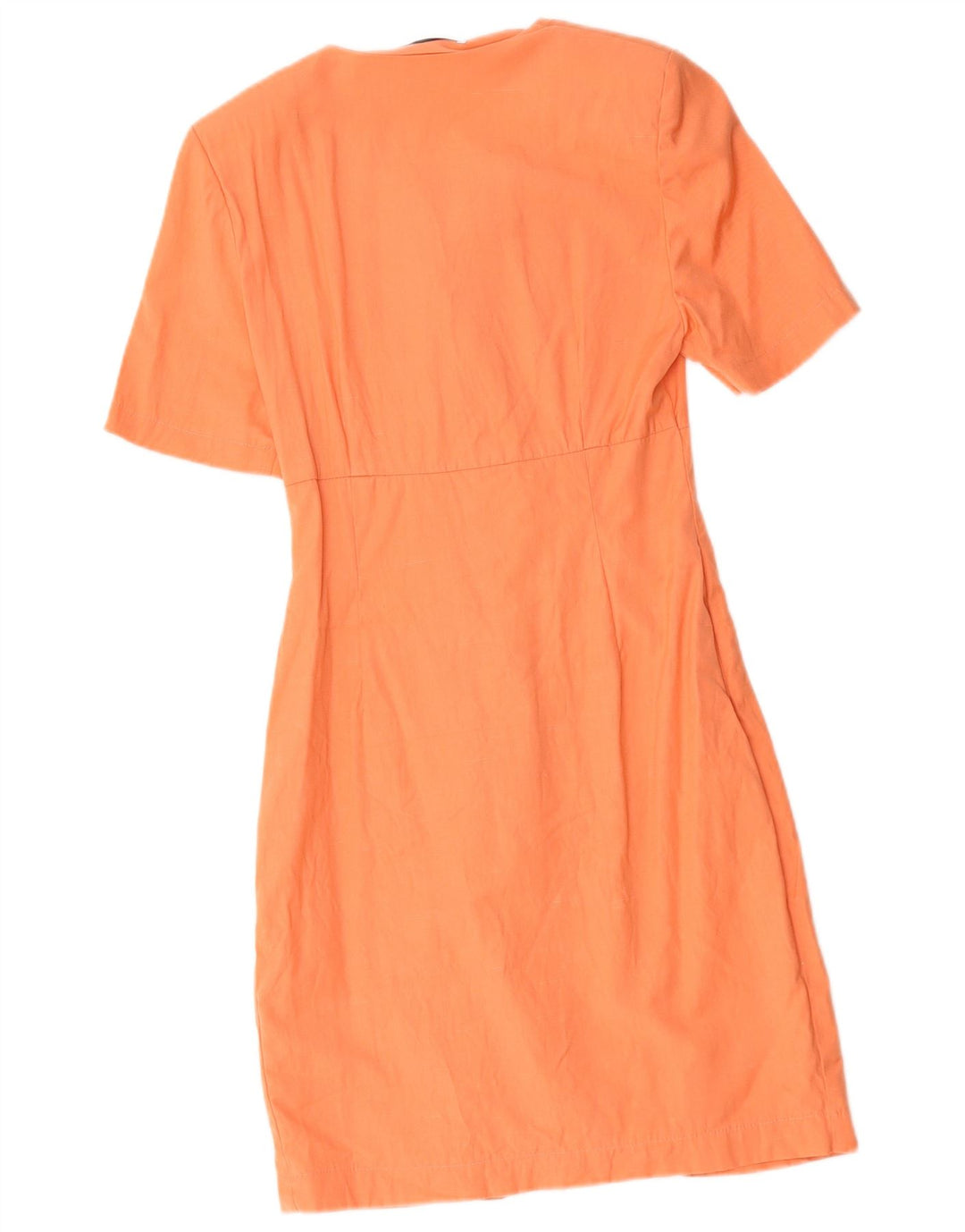 Vestido bainha feminino vintage UK 10 pequeno laranja