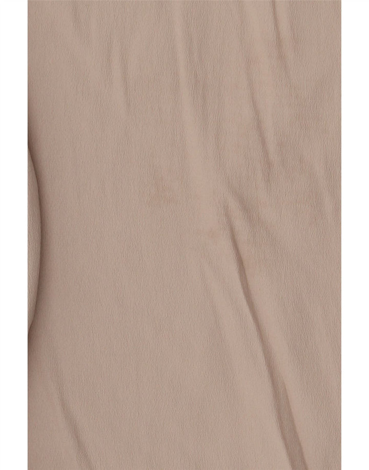 Blusa feminina Marella com capuz sem mangas Top Reino Unido 12 Médio Bege