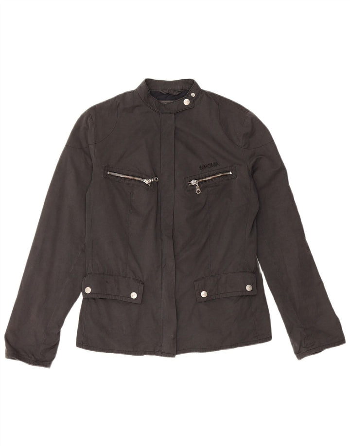 Brema Womens Racer Jacket UK 8 Pequeno Poliéster Preto