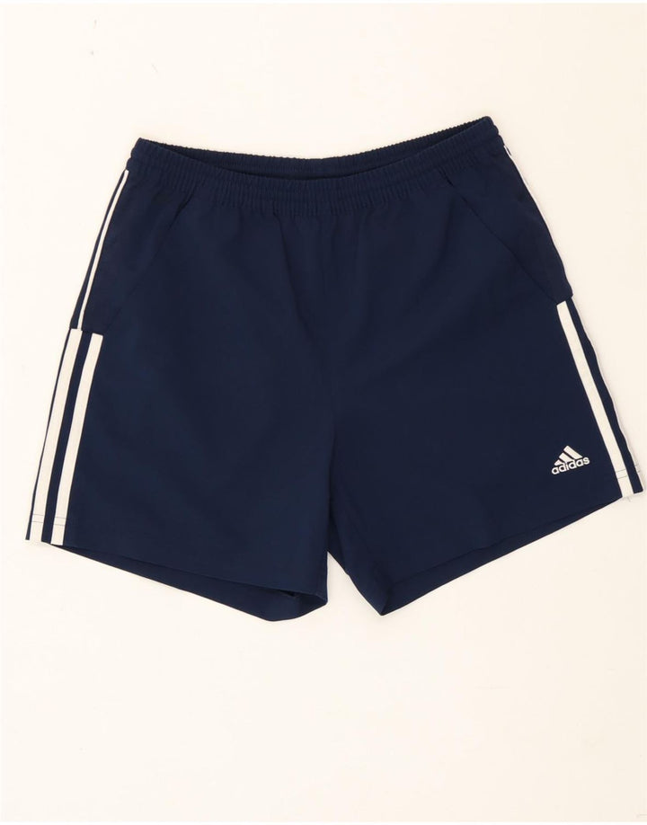 Shorts esportivos Adidas meninos 11-12 anos azul marinho poliéster