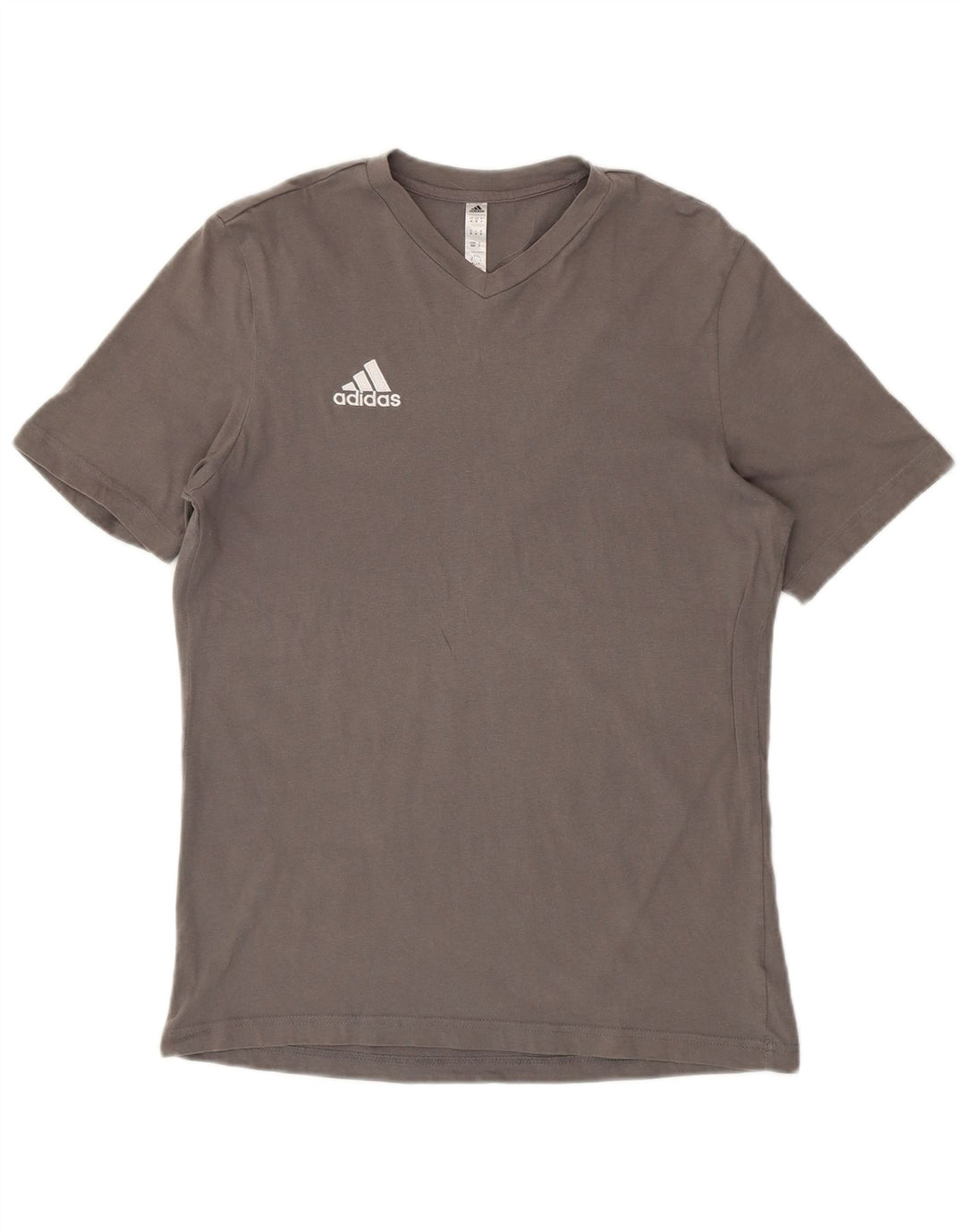 Camiseta masculina ADIDAS Top cinza médio algodão