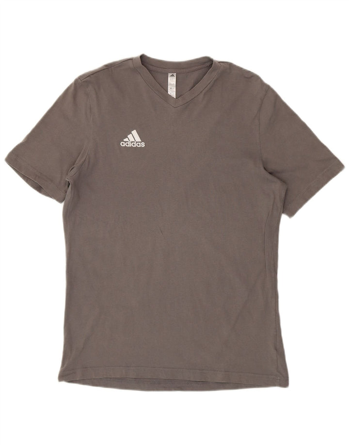 Camiseta masculina ADIDAS Top cinza médio algodão