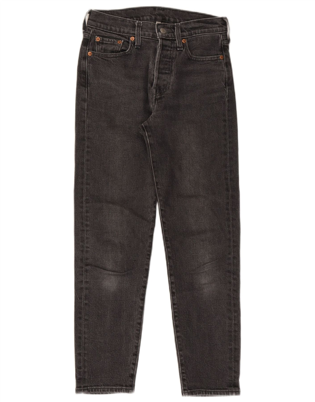 Calça jeans feminina Levi's Tapered W26 L26 algodão preto