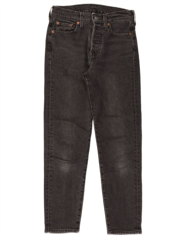 Calça jeans feminina Levi's Tapered W26 L26 algodão preto
