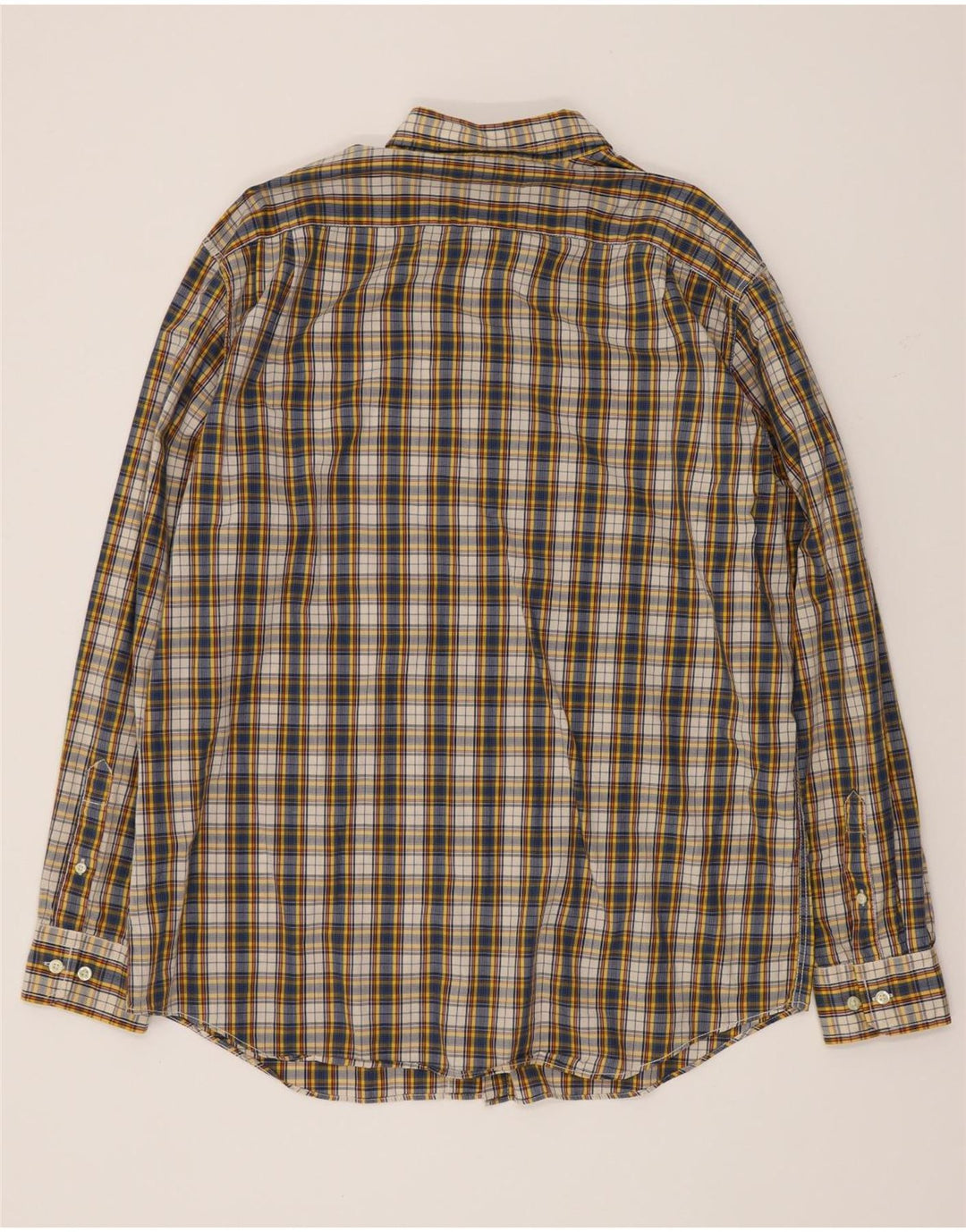 Camisa masculina Nautica grande algodão xadrez multicolorido