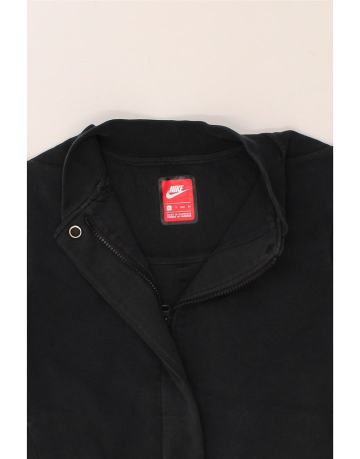 NIKE Womens Tracksuit Top Jacket UK 6 XS Black Cotton Vintage Nike and Second-Hand Nike from Messina Hembry 