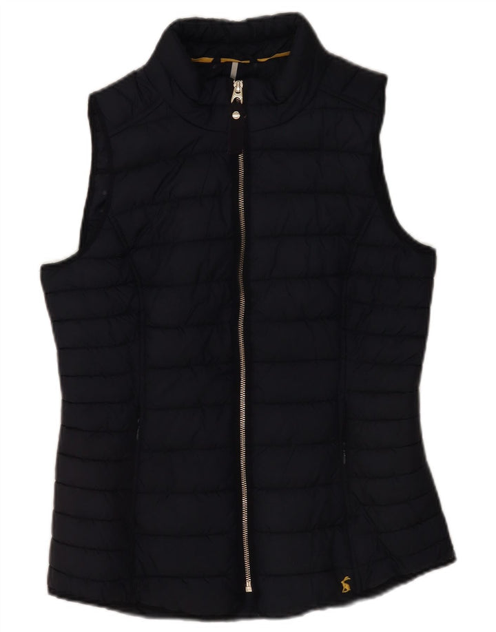 Joules Womens Gilet acolchoado UK 10 pequeno poliéster azul marinho