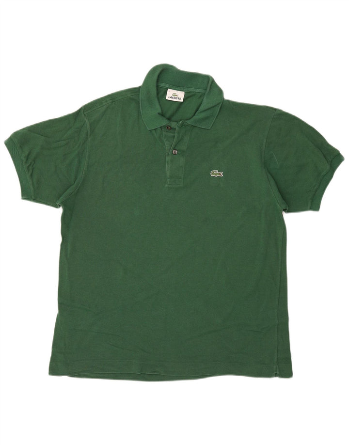 Camisa polo masculina Lacoste tamanho 5 grande algodão verde