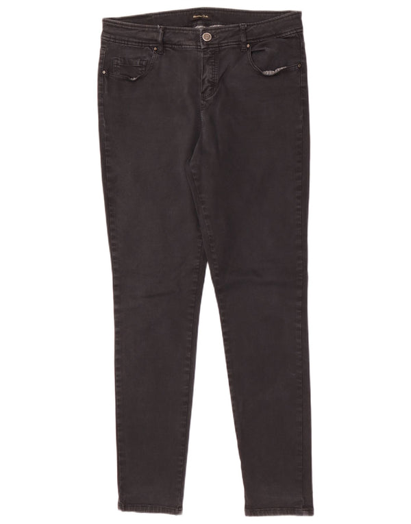 Calça feminina casual skinny Massimo Dutti UE 42 grande W32 L29 preta