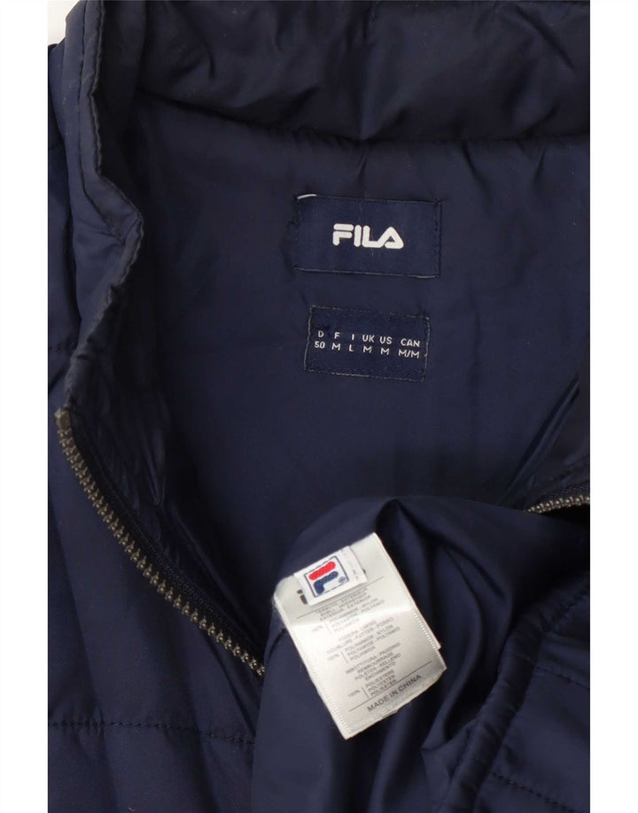 Jaqueta acolchoada masculina Fila UK 38 médio azul marinho poliamida