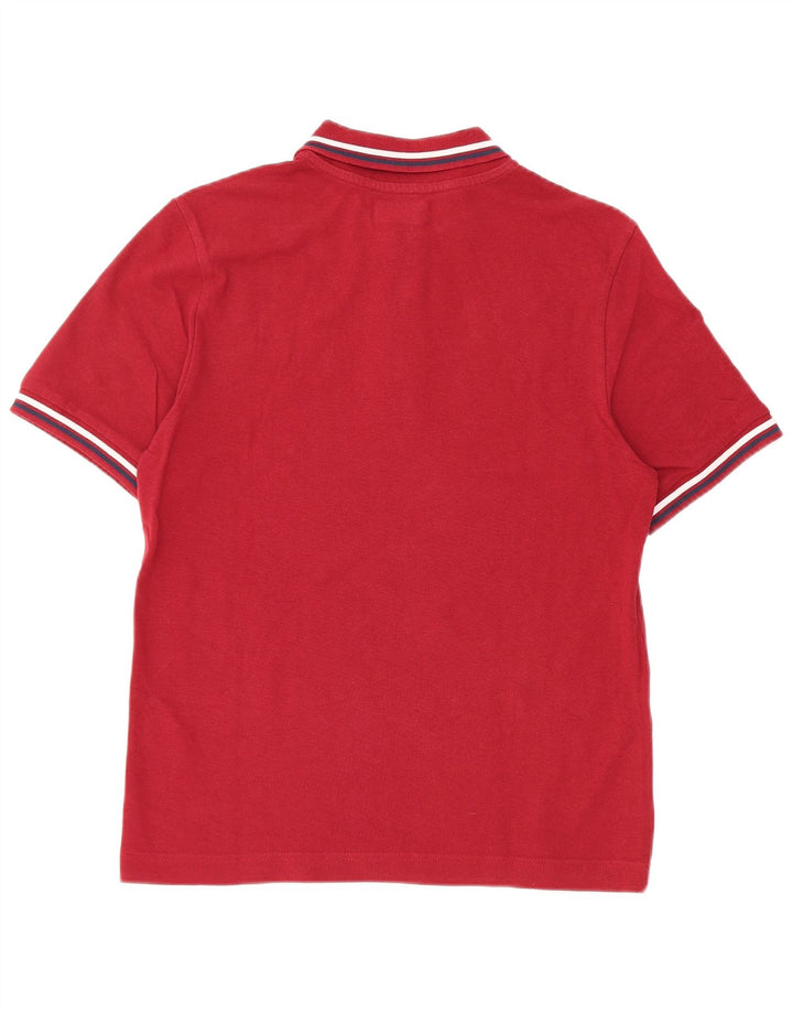Camisa polo masculina Kappa pequena algodão Borgonha