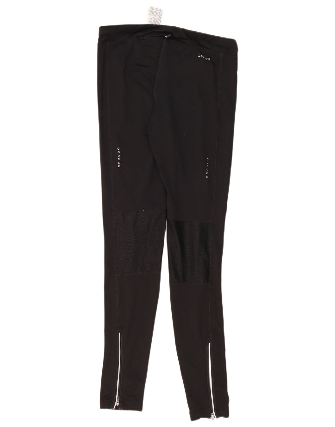 Leggings Nike Dri Fit Femininas UK 12 Médio Preto Poliéster