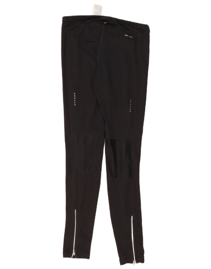 Leggings Nike Dri Fit Femininas UK 12 Médio Preto Poliéster