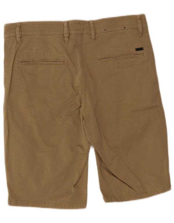 Hugo Boss Mens Chino Shorts W32 Médio Algodão Marrom