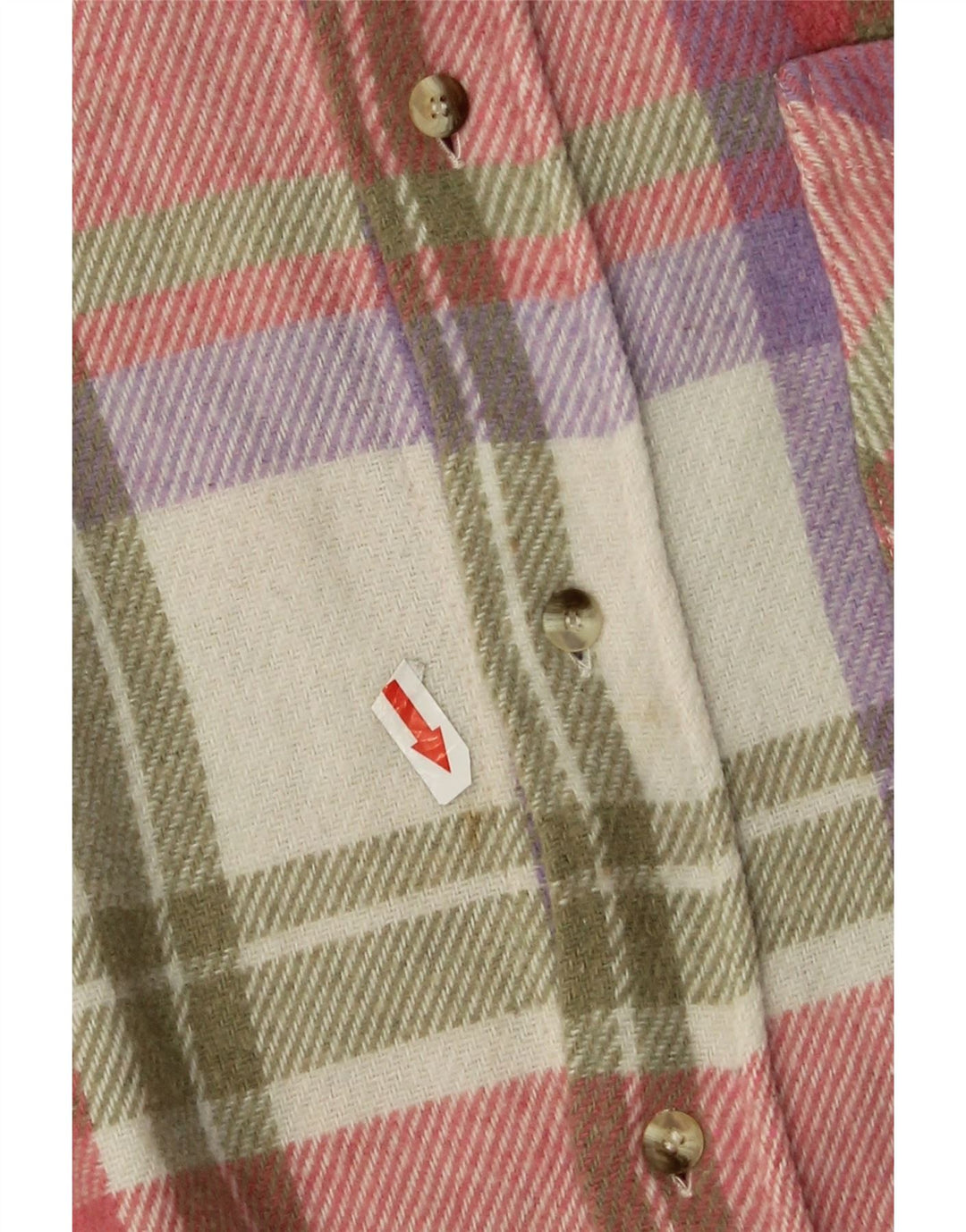 Camisa masculina vintage de flanela grande acrílico xadrez rosa