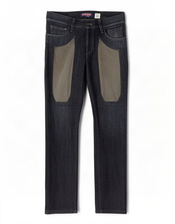 Jeans masculinos Jeckerson Slim W30 L28 azul colorblock algodão