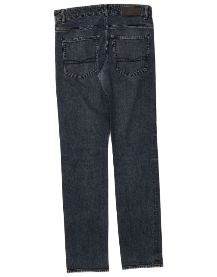 Hugo Boss Masculino Slim Jeans W30 L32 Azul Algodão