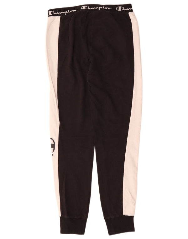 Calça de treino feminina Champion Joggers UK 14 Medium Black Colourblock