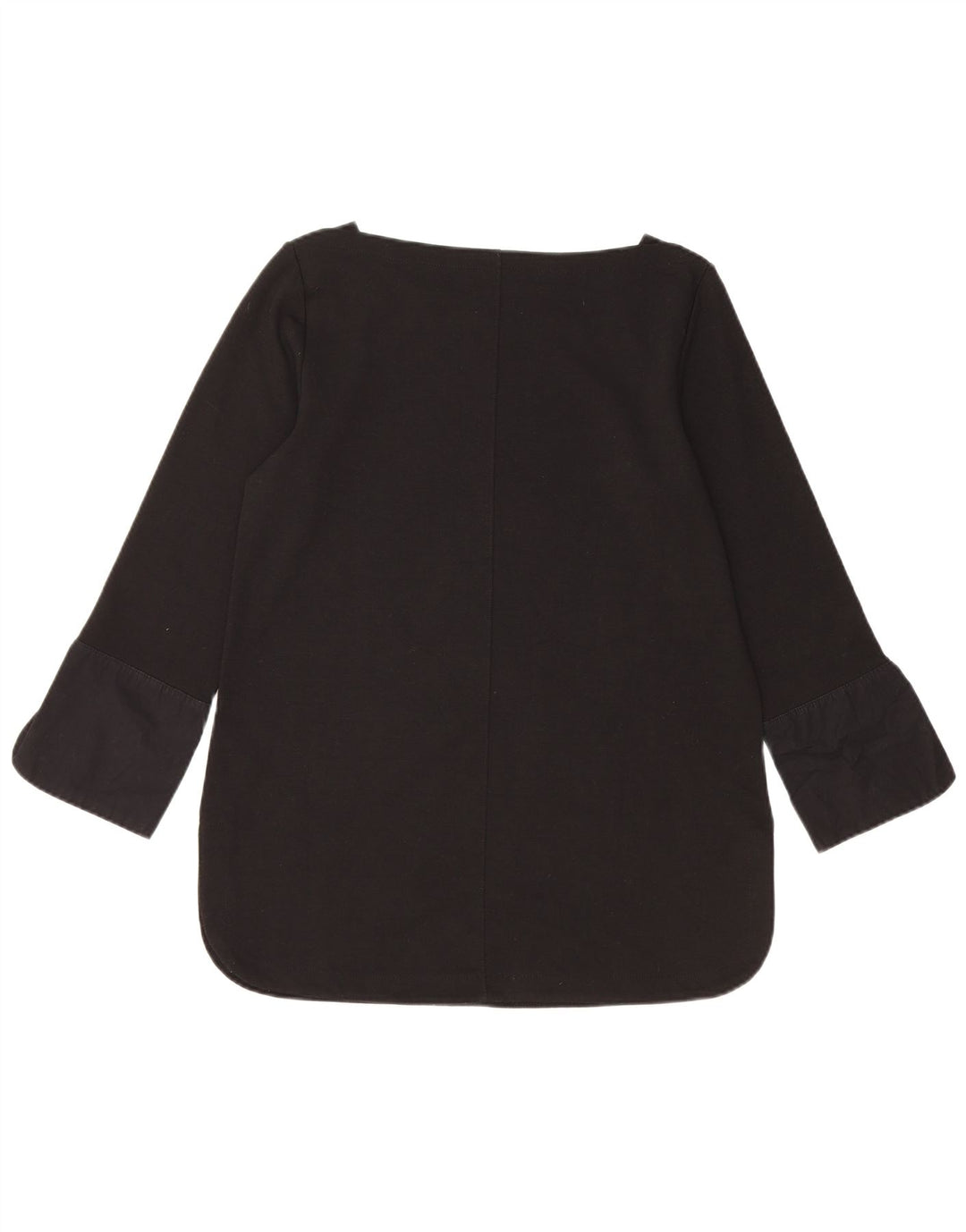 Blusa feminina manga 3/4 BANANA REPUBLIC UK 12 poliéster preto médio