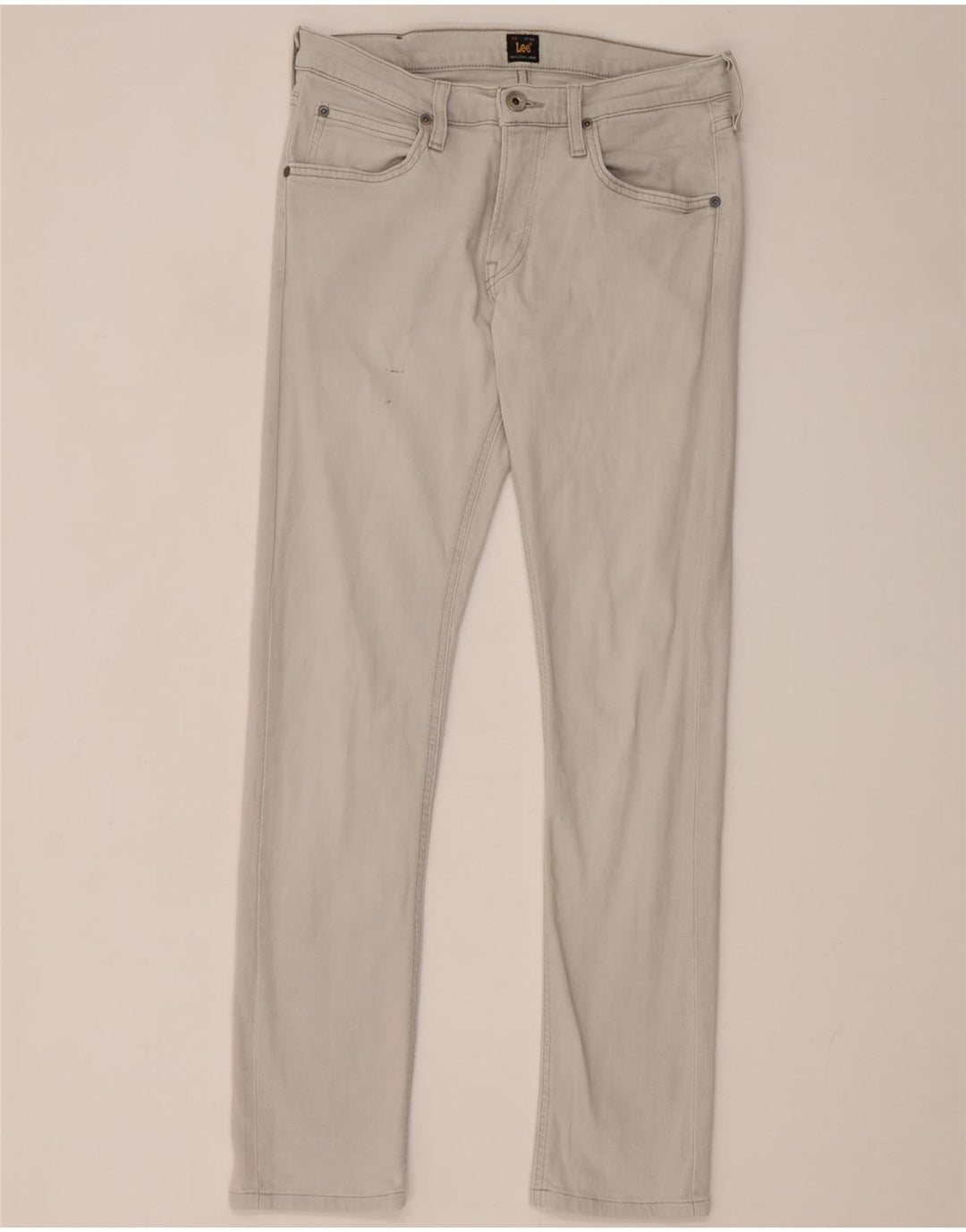 Lee Womens Luke Slim Jeans W29 L30 Cinza Algodão