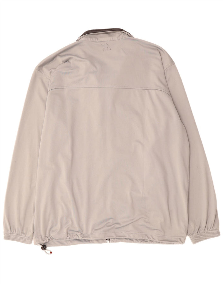 Champion Mens Treino Top Jaqueta Grande Cinza Poliéster Esportes