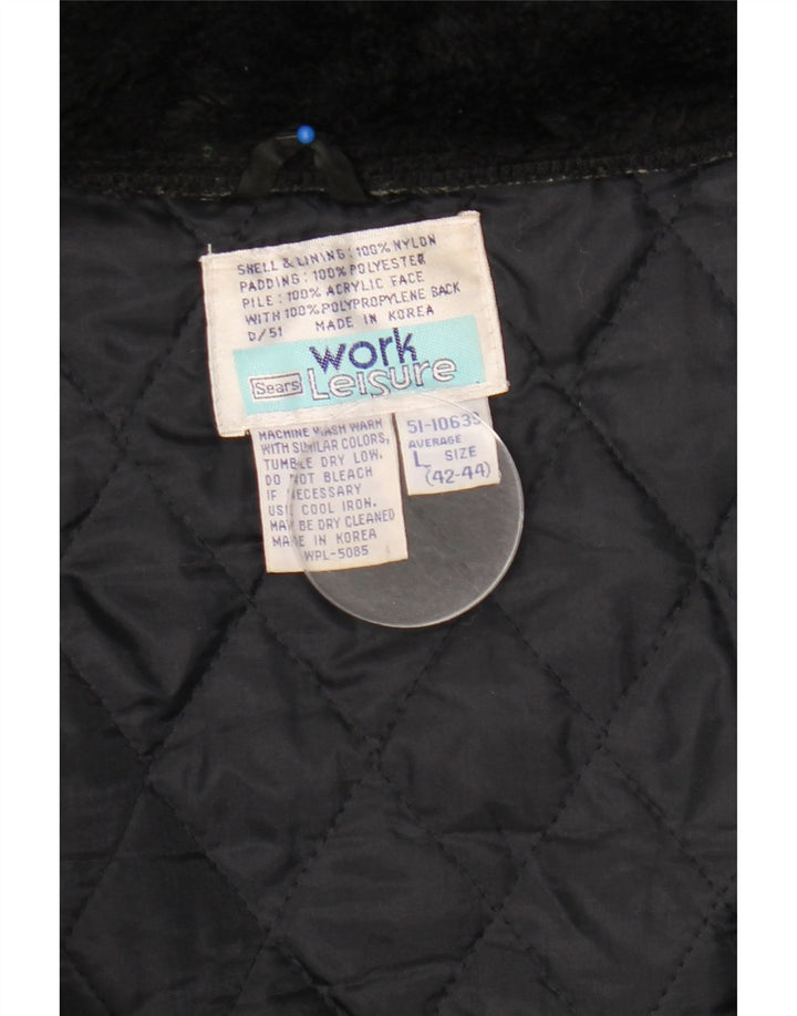 Macacão de esqui masculino com capuz Sears Work Leisure grande nylon preto