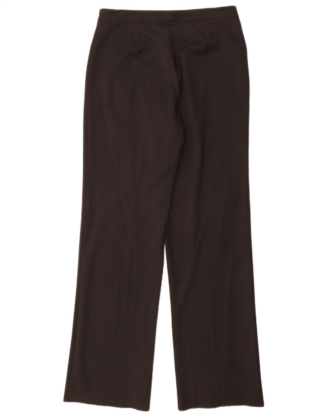 Calça de terno reto feminino Burberry IT 42 médio W32 L35 poliéster preto
