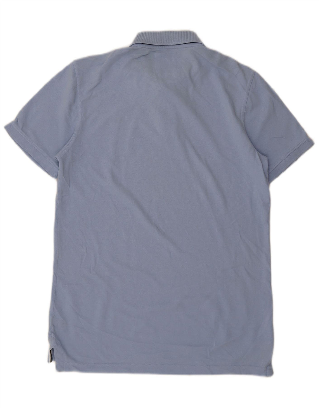 CREW CLOTHING Camisa polo masculina de algodão azul médio
