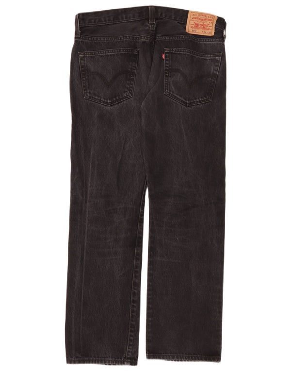 Jeans Levi's 501 Straight Masculino W34 L30 Algodão Preto
