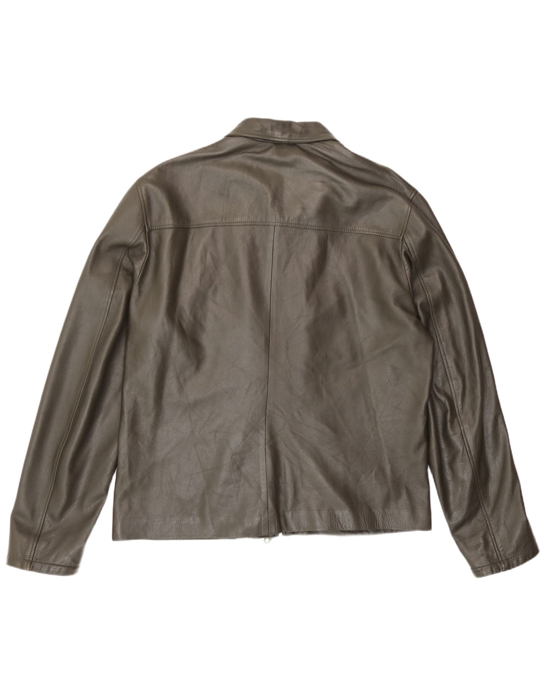 Jaqueta de couro masculina vintage Reino Unido 40 grande couro marrom