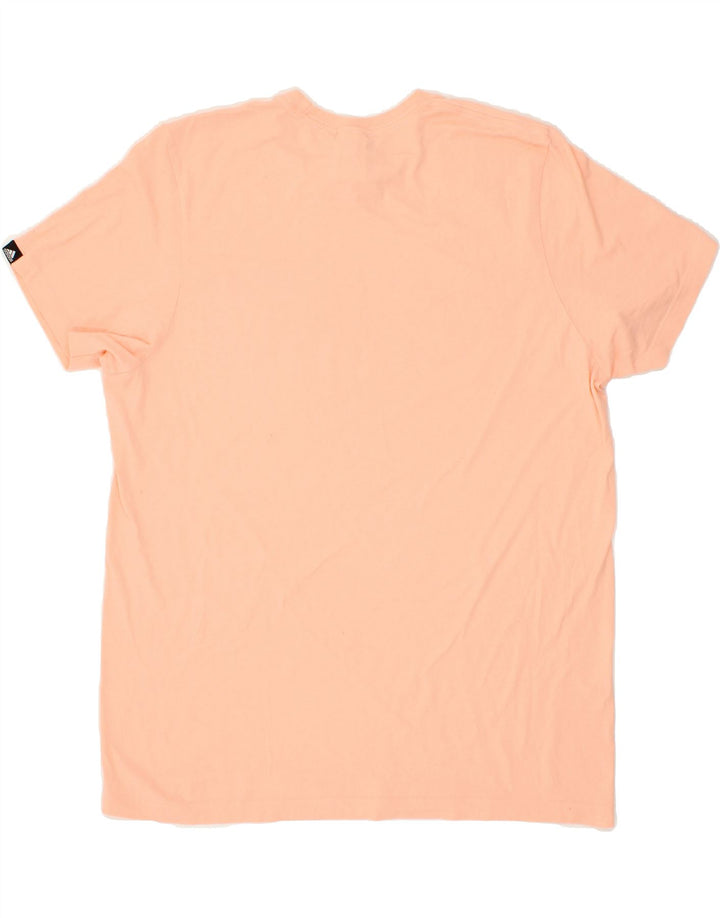 ADIDAS Mens Graphic T-Shirt Top Large Pink Cotton Vintage Adidas and Second-Hand Adidas from Messina Hembry 